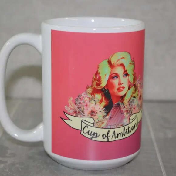 Dolly Parton 9 to 5 Cup of Ambition coffee mug - Picture 2 of 4